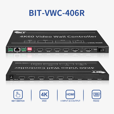 HDMI 호환 및 리모컨을 갖춘 간편한 전환 비디오 월 컨트롤러