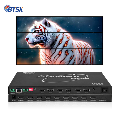 Bitvisus 8K 프로페셔널 비디오 월 프로세서 - 9 출력, 동기화된 고화질 비디오 출력 BIT-MSE-8K-309HD