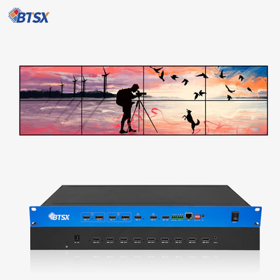 4K60 4인9 외출 비디오 벽 컨트롤러 프로세서 원활한 스위치 PIP 로밍