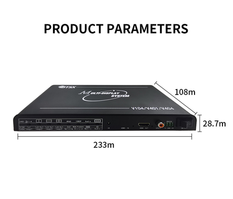 비트비스스 4K60 HDMI 멀티 뷰어 오디오 비디오 화면 스플리터 원격 제어