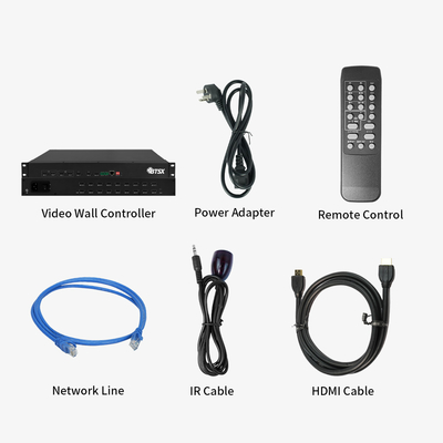 IR 제어 HDMI 비디오 벽 프로세서 4k 원활한 전환 기능