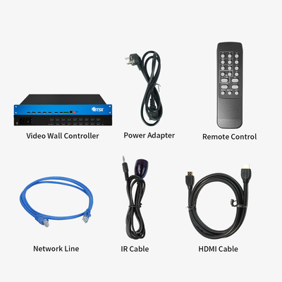 OEM / ODM 4K 비디오 프로세서 HDMI 매트릭스 스위처 IR 리모컨으로 멀티뷰어