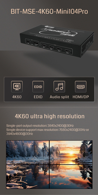 4K60 비디오 벽 컨트롤러 디스플레이 솔루션의 IP 제어 모드 및 6ms 응답 시간
