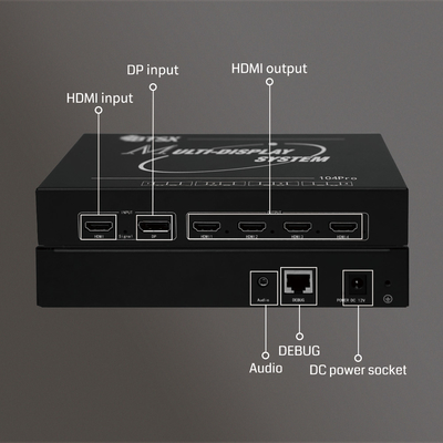 3840x2400 60Hz 다중 화면 스플리터, 초상화/경관 회전 및 600MHz 비디오 픽셀 주파수 입력 인터페이스