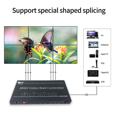 비트비스스 3X3 2X3 4K 비디오 스위처 PIP POP HDMI TV 회의실 회의실 비디오 벽 프로세서 컨트롤러 BIT-VWC-409R