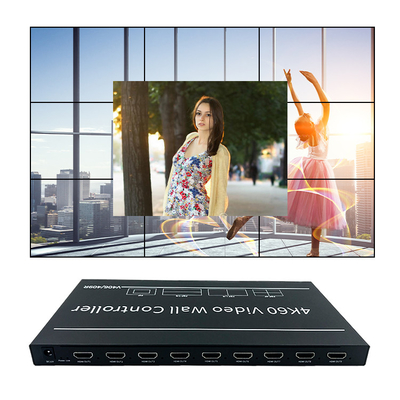 샐링 2x4 2x6 비디오 벽 컨트롤러 HDMI TV 회전 스플라이싱 프로세서 1x9 3x3 3x6 HD