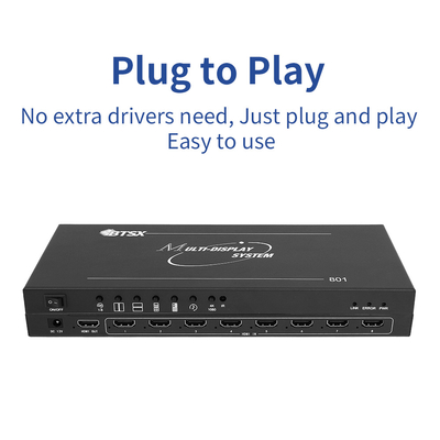 8 입력1 출력 8x1 HDMI 멀티 뷰어 3840x2160@30Hz IR 원격 제어