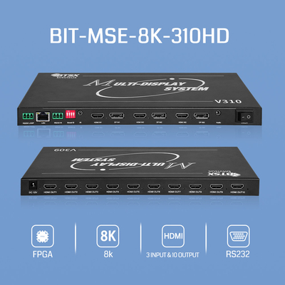 8K 멀티 스크린 컨트롤러 컴팩트 디자인 최대 해상도 6Kx4K 60Hz 10 X HDMI 1.3 출력