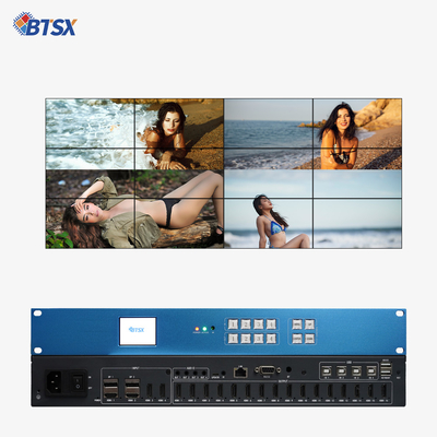 2x DP 1.2 입력 비디오 벽 컨트롤러 16x HDMI 1.4 사용자 정의 디스플레이 구성의 출력