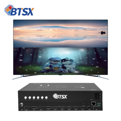 비트비스스 4K60 8 픽처 멀티뷰어 HDMI/DP 적외선 원격 제어 비디오 스위치