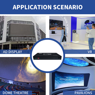 8K Multi-Screen Processor for 4K Projection 8K Multi-Screen Expander with 1920x1080P120 8K Multi-Channel Video Processor for Command Centers