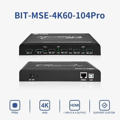 비트비스 1X4 및 1X3 4K 멀티 스크린 스플라이싱 장치 EDID 프로그래밍 가능한 비디오 프로세서 BIT-MSE-4K60-104PRO