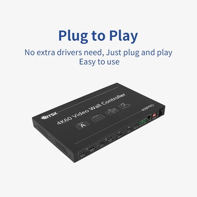 Bitvisus 1U RACK PIP 끊김 없는 스위칭 HDMI 스위처 매트릭스 3x3 3x4 3x5 3x6 4K60 LCD LED TV 비디오 월 컨트롤러 프로세서
