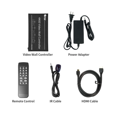 Bitvisus 1U RACK PIP 끊김 없는 스위칭 HDMI 스위처 매트릭스 3x3 3x4 3x5 3x6 4K60 LCD LED TV 비디오 월 컨트롤러 프로세서