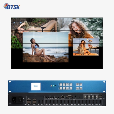 비트비스스 1U RACK PIP 무선 스위칭 HDMI 스위처 매트릭스 4K60 4*4 LCD LED TV 비디오 벽 컨트롤러 프로세서BIT-VP-U1-MD416