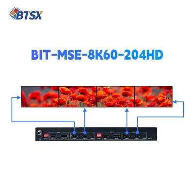 비디오 월 컨트롤러 최대 입력 해상도 1×2 7680×2160P60 전원 공급 장치 12V/2A DC 어댑터 포함 실시간 처리