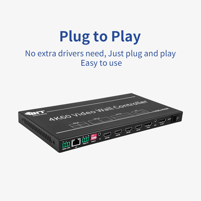 멀티 뷰어 4x1 HDMI 보안 컨퍼런스 모니터링 솔루션 멀티 뷰와 4 개의 HDMI 입력을 가진 비디오 벽 컨트롤러
