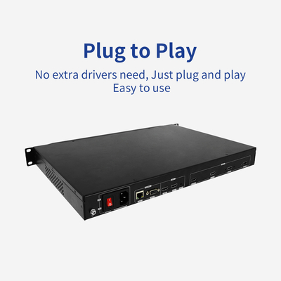 4K 실내 멀티 프로젝션 RS232 HDMI 블랙 비디오 벽 컨트롤러 LCD 1080p UHD 3D 몰입 출력 1 입력 BIT-EPF-104 디스플레이