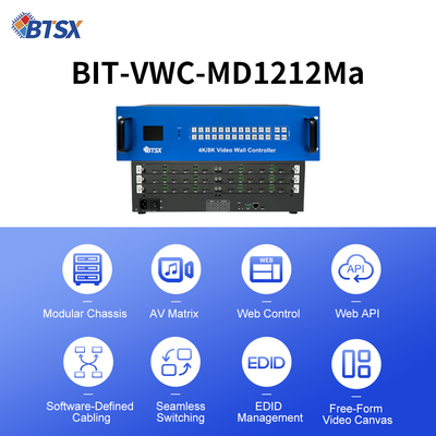 12 X HDMI 2.0 입력 인터페이스 제어실 비디오 월, 전력 소비 72W, 3개의 입력 카드