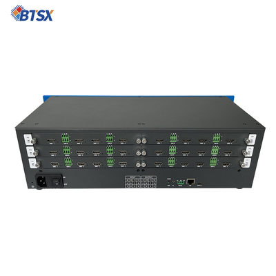 12개의 HDMI 2.0 출력 인터페이스와 최대 해상도 4096x2160P60을 갖춘 효과적인 의사 결정 제어실 비디오 월