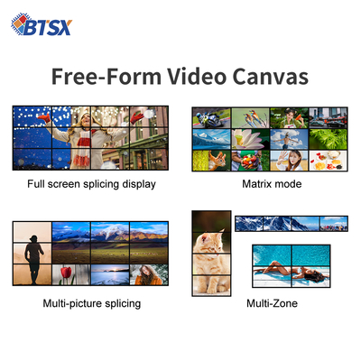 12 X HDMI 2.0 출력 인터페이스와 인터랙티브 비디오 벽의 힘을 경험