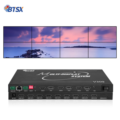 Bitvisus 8K 프로페셔널 비디오 월 프로세서 - 9 출력, 동기화된 고화질 비디오 출력 BIT-MSE-8K-309HD