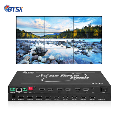 Bitvisus 8K 프로페셔널 비디오 월 프로세서 - 9 출력, 동기화된 고화질 비디오 출력 BIT-MSE-8K-309HD