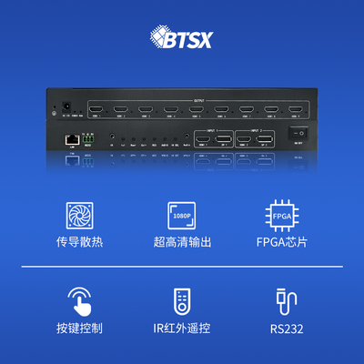 Bitvisus 전문 비디오 스플라이싱 프로세서 - 9 화면 스플라이싱 지원 BIT-VWC-209SW
