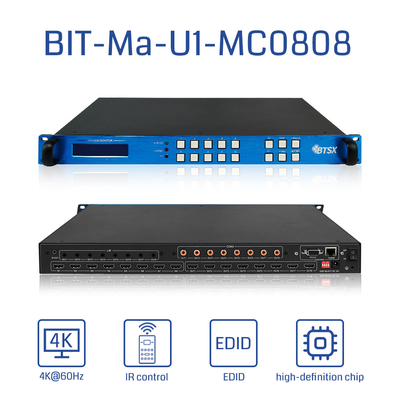 비트비스스 4K HDMI 매트릭스 스위처 8x8 8 입력 8 출력 금속 셸