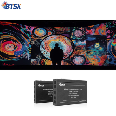 제로 지연 RS232 KVM EDID HDMI 광섬유 확장기 20km BIT-Ex-Fib-IP-4K-KVM