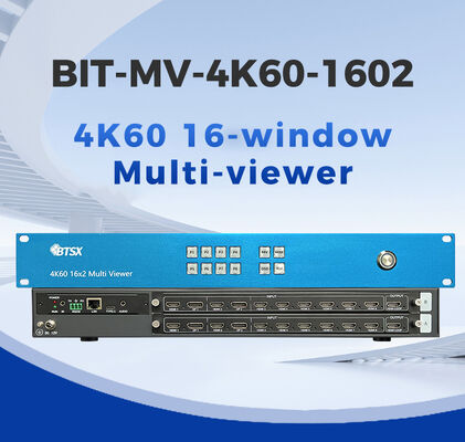 BIT-MV-4K60-1602 16채널 4K60 멀티뷰어 (비디오 월 제어를 위한 끊김 없는 스위칭 기능 포함)