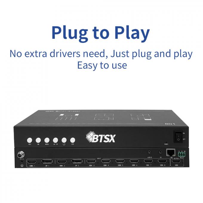 8-Input 4K60 HDMI Multi-Viewer – Ideal for Live Production