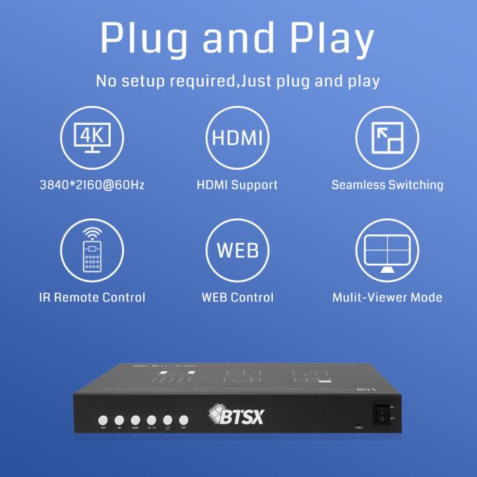 8-Input 4K60 HDMI Multi-Viewer – Ideal for Live Production